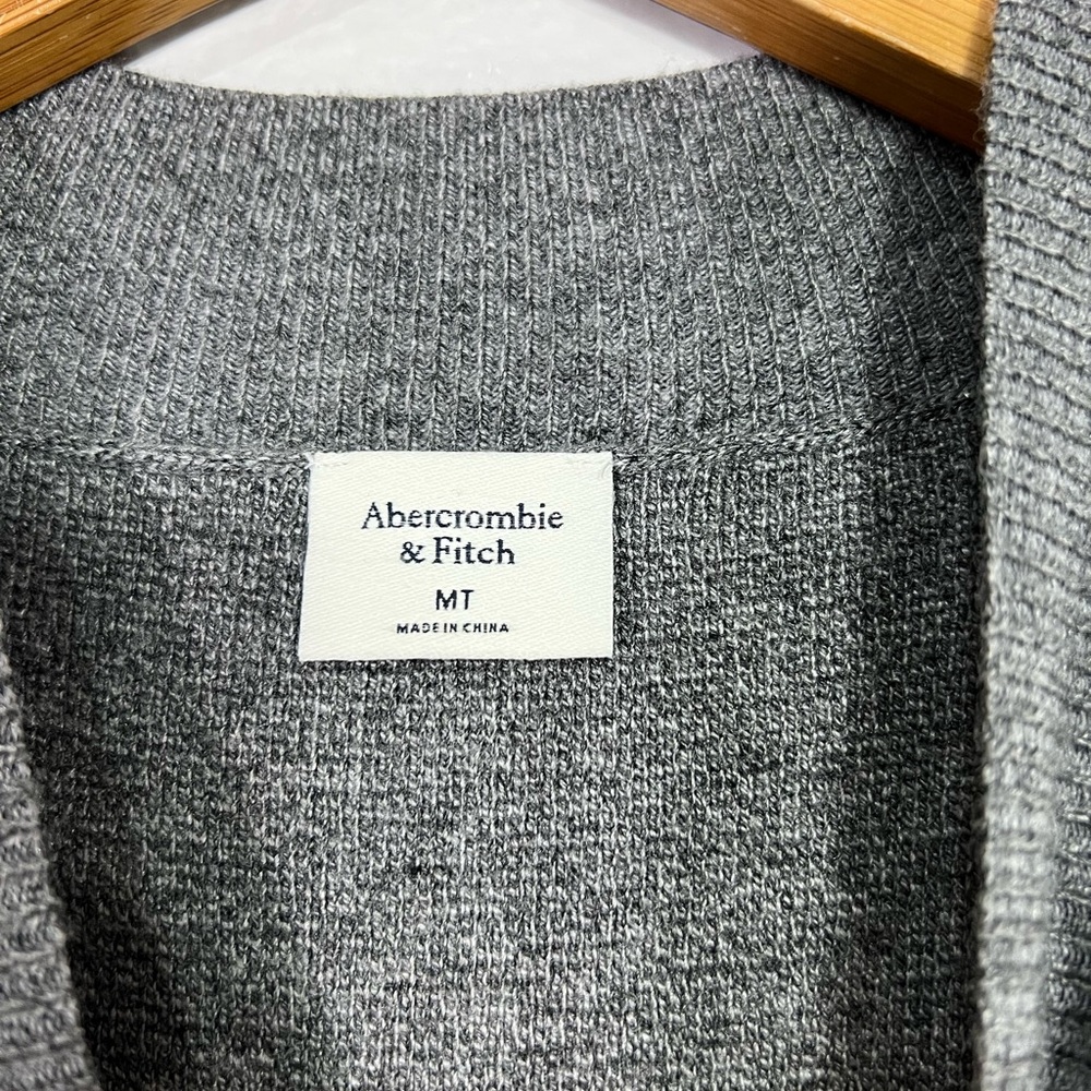 NWT Abercrombie & Fitch Mockneck Midi Sweater Dress in Gray Size MT Medium Tall - Picture 4 of 7